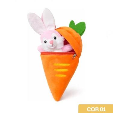 Imagem de Coelho de Pelúcia 23cm com Cenoura - Fizzy
