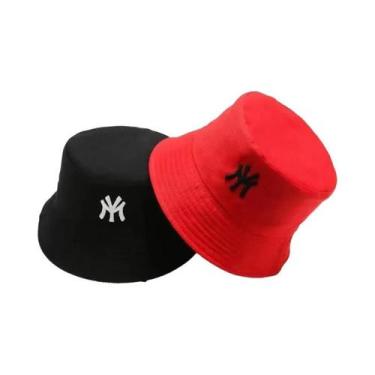 Imagem de Chapéu Bucket Unissex Com Letras Bordadas, Dupla Face, Casual Para Ati