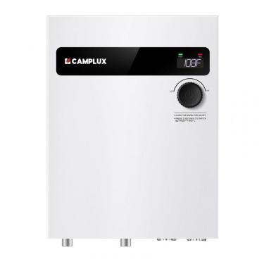 Imagem de Aquecedor de Água Elétrico de Passagem Camplux Branco 27kW Digital Casa Inteira Modelo TEW27 240V
