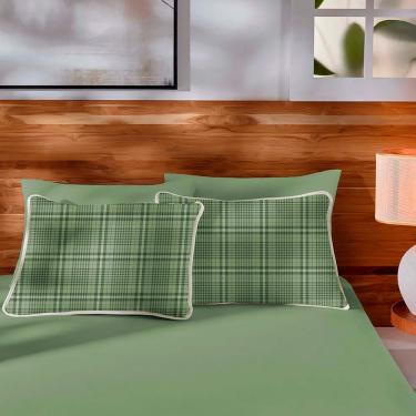 Imagem de Jogo de Cama Queen Vivaldi 3 Peças 100% Algodão em Malha Fio 30-1 Penteado 120G-M² Estampado