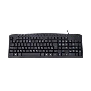 Imagem de Teclado Kmex KM2928 USB Multimídia Preto ABNT2 Plug and Play