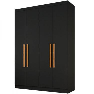 Imagem de Guarda-Roupa Paris 4 Portas 2 Gavetas 100 MDF Maxel