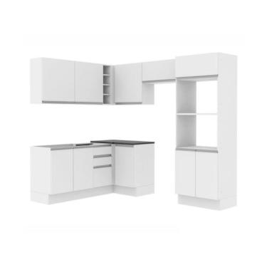Imagem de Cozinha Completa Acordes Glamy Branco 100% MDF Canto Madesa