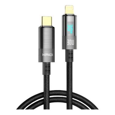 Imagem de Cabo Com Leitor Carga Turbo Rapido 30w Tipo C P/ Lightning - Kaidi, Ci