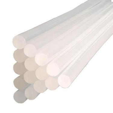 Imagem de Bastão de Cola Quente Refil Transparente 11mm 30cm Pacote 1kg para Uso