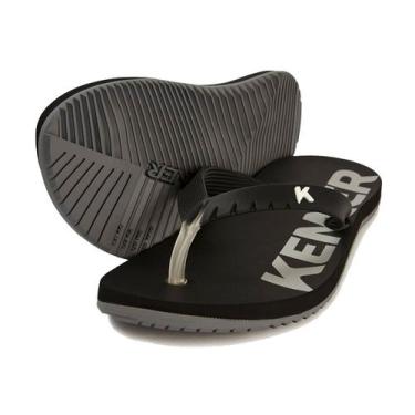 Imagem de Chinelo Kenner Red Masculino - Preto e Cinza, 34/35