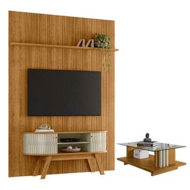 Imagem de Painel Piso Teto New Interlagos Cumaru com Rack Bancada Atlanta New Si