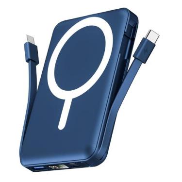 Imagem de Power Bank podoru 10000mAh Magnético Sem Fio 20W PD
