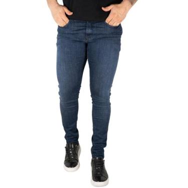Imagem de Calça Jeans Super Skinny Replay Jondrill Azul Escura, 46, Masculino