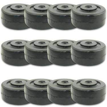 Imagem de Kit Rodas 3 Pol. R 312 Borracha 80kg para Móveis (12 un) - Menco