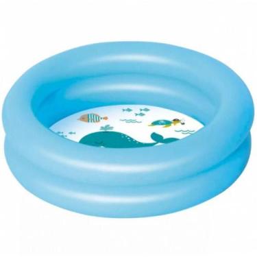 Imagem de Piscina Banheira Inflável Infantil 28 Litros - Mor, Azul