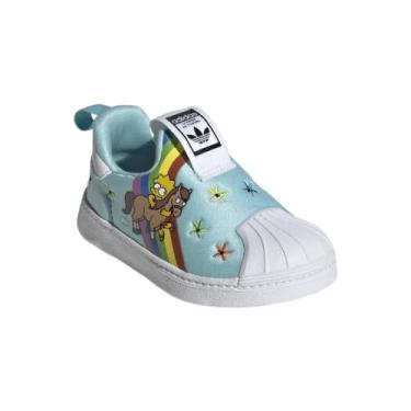 Imagem de Tênis Adidas Infantil Superstar 360 - GY9216, Azul, 21