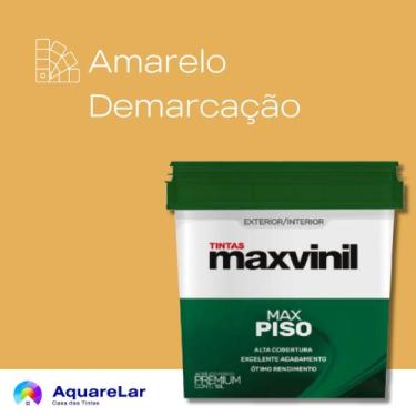 Imagem de Piso Maxvinil Fosco 18L, AMARELO DEMARCAÇÃO