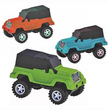 Imagem de Brinquedo Infantil Carro Jeep Tração e Força Carrinho com Capota - Cam