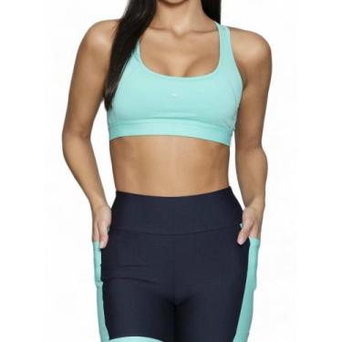 Imagem de Top Run More Alta Sustentacao Nadador Essencial - feminino - verde, Ve