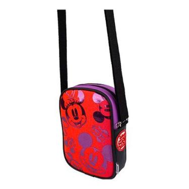 Imagem de Bolsa Infantil Transversal Tweenie Pampili Mickey Minnie Mouse Vermelh