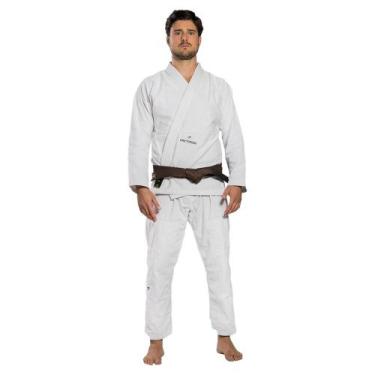 Imagem de Kimono Jiu Jitsu Pretorian First Fight For Good 350g Adulto, Branco, A