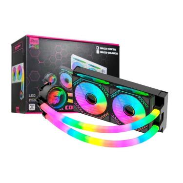 Imagem de Water Cooler 240Mm K-Mex Wac-9 Bifrost C/ Led Argb - Preto
