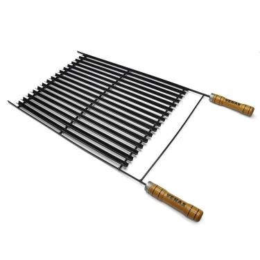 Imagem de Grelha para Churrasco Esmaltada 93 X 48 para Assar Carnes e Legumes em Aço Esmaltado Preto Venax