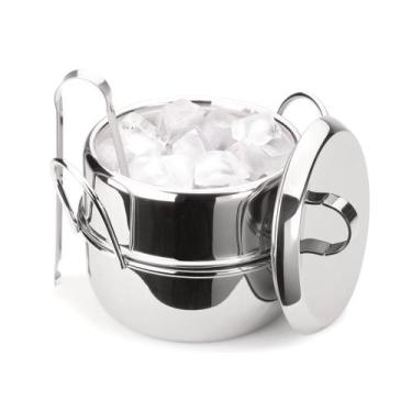 Imagem de Balde Térmico para Gelo Forma 1 Litro com Pinça em Aço Inox Design Fun
