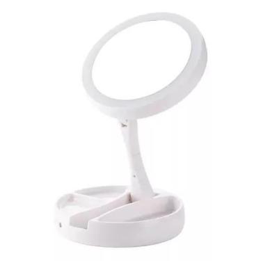 Imagem de Espelho De Luz Led Dobrável Aumenta 10x Maquiagem Portátil - Minymix