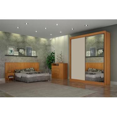 Imagem de Dormitório Solteiro Esp 2 Portas 3Pçs Milano - Arbo Design
