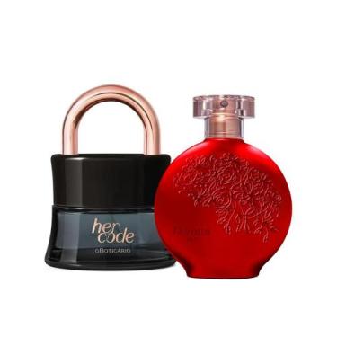 Imagem de Her Code Eau De Parfum 50ml + Floratta Red Desodorante Colônia 75ml - 