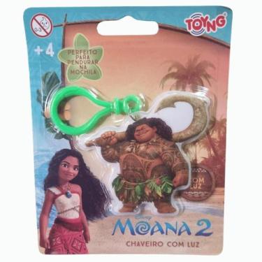 Imagem de Chaveiro Maui 2D Com Luz Moana O Filme Disney Infantil - Toyng