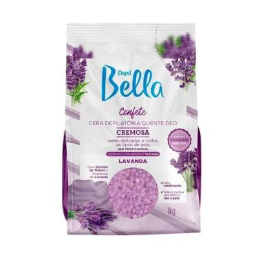 Imagem de Cera Depilatória Depil Bella Confete Lavanda Hidratação 1 kg
