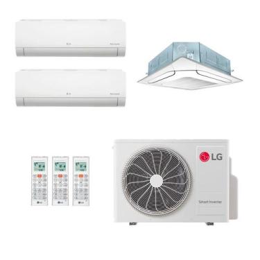 Imagem de Ar-Condicionado Multi Split Inverter LG 36.000 (2x Evap HW 9.000 + 1x 