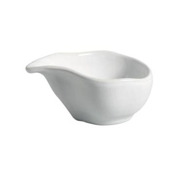 Imagem de Conjunto com 6 Molheiras Oval Orgânico New White 8x6cm 40ml - Porto Br