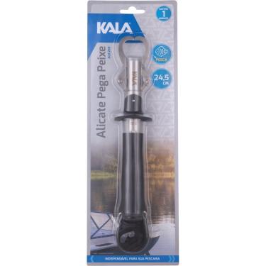 Imagem de Alicate Pega Peixe com Balança Integrada Alk 245 Contenção Até 15kg Aço Inoxidável Kala Único