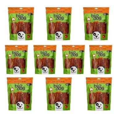 Imagem de 10x Petisco Biodog Gourmet Soft Strips P/ Cães Frango 100g - Bio Dog