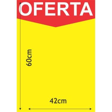 Imagem de Cartaz para Marcacao Oferta Amarelo A2 250G 42X60CM - Radex