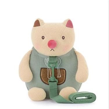 Imagem de Mochila Metoo Bebe Pelucia, IBMKIDS (Gato Verde)