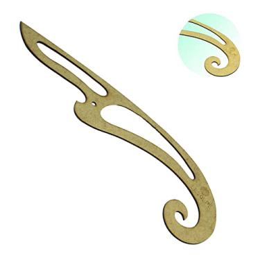 Imagem de Régua Curva Francesa Modelagem 1120 Mdf Costura 40x13cm