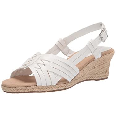 Imagem de Easy Street Sandália plataforma feminina, Branco, 7.5 Wide