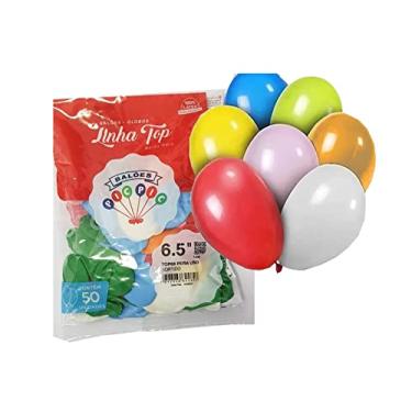 Imagem de 500 Bexiga Balão Liso Pequeno N° 6,5 Cores Sortidas (10pct)