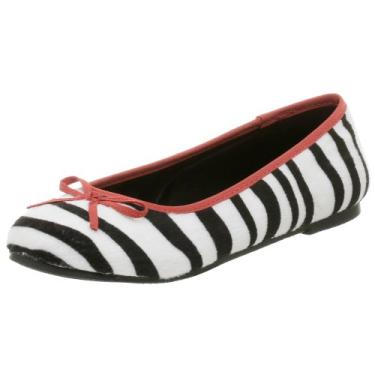 Imagem de UNIONBAY Sapatilha infantil Cynthia-g Glitter Ballet infantil, Zebra, 2.5 Little Kid