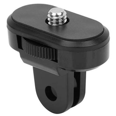 Imagem de Adaptador de montagem de 1/4 polegada, adaptador de suporte de câmera de ação de metal, adaptador universal preto com pino de localização para , para câmera de bolso OSMO