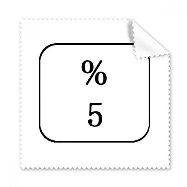 Imagem de Keyboard Symbol 5 Art Deco Gift Pano de limpeza Fashion Phone Screen Glasses Cleaner 5 peças