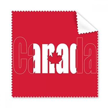 Imagem de Pano de limpeza de tela de telefone com nome da bandeira do Canadá, 5 peças