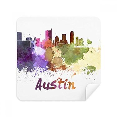 Imagem de Austin America City Óculos de aquarela tecido de camurça para limpeza de tela 2 unidades