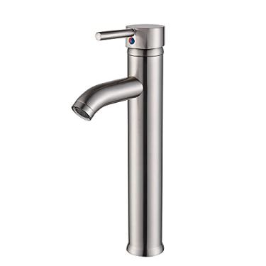 Imagem de Torneiras de bacia de banheiro misturadores frios/quentes torneira de pia de água preta dourada torneira de cozinha vaso de banheiro torneira de pia de um furo, escovado alto A, China