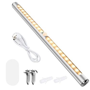 Imagem de Wemay D C5V 2W 22LEDs Lâmpada de Gabinete Controle de Toque Sensível Adotado Sensor de Indutor de Movimento PIR/Brilho Constante 2 Modos de Trabalho de Iluminação/Porta de Carregamento USB/Célula