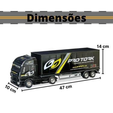 Caminhao De Brinquedo 2 Carretas Petroleum Bau 42cm Sortido – Loja