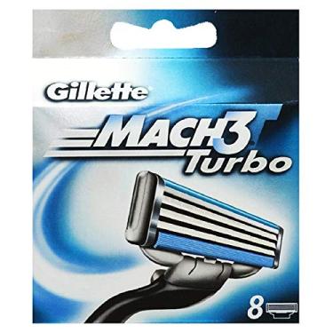 Imagem de Gillette Mach 3 Turbo Cartuchos de refil de 8 unidades (embalagem pode variar)