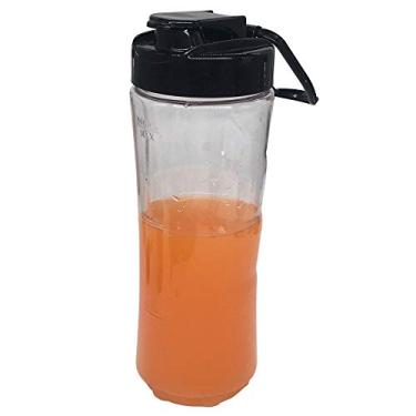 Imagem de 1 peça de reposição de copo de garrafa esportiva brilhante de 591 ml com tampa para modelos de liquidificador Oster MyBlend BLSTPB e liquidificador BLSTP2