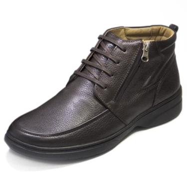 Imagem de Bota Masculina Pierrô extremo conforto couro legítimo cor café Tamanho:41;Gênero:Masculino;Cor:Marrom