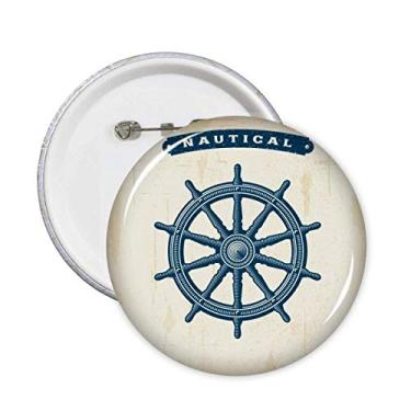 Imagem de Leme Exploração Militar Oceano Exército Alfinetes Emblema Botão Decoração 5 peças